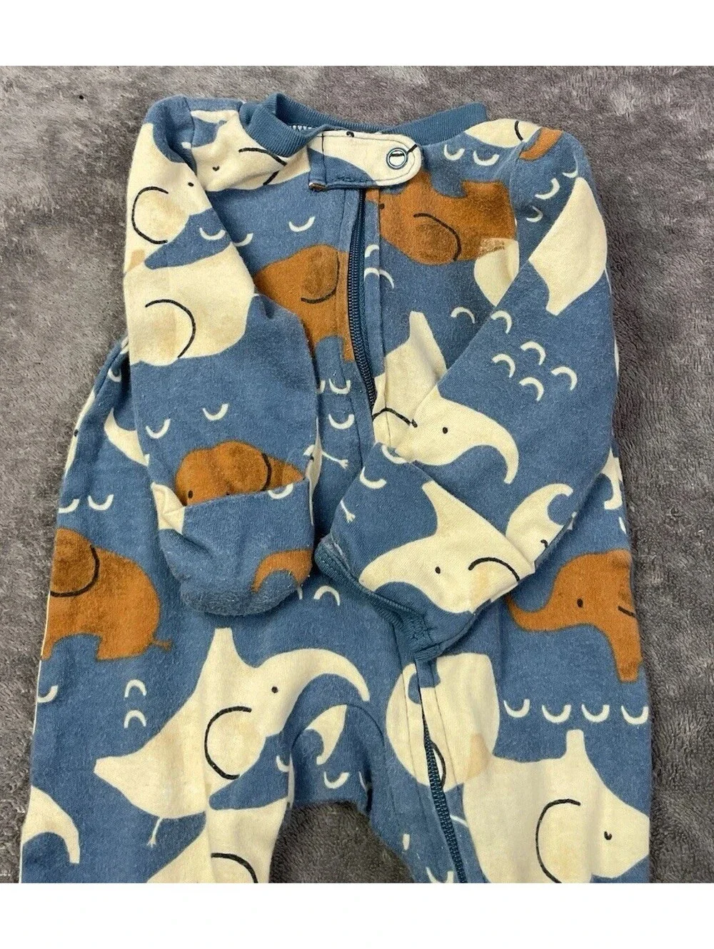 🐘 Carter's Elephant Dual-Zip Sleeper (Newborn)